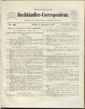 Oesterreichische Buchhändler-Correspondenz