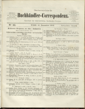 Oesterreichische Buchhändler-Correspondenz