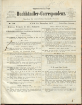 Oesterreichische Buchhändler-Correspondenz