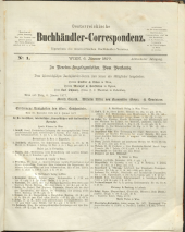 Oesterreichische Buchhändler-Correspondenz