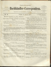 Oesterreichische Buchhändler-Correspondenz