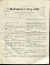 Oesterreichische Buchhändler-Correspondenz