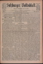 Salzburger Volksblatt: unabh. Tageszeitung f. Stadt u. Land Salzburg