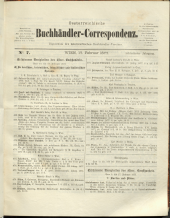 Oesterreichische Buchhändler-Correspondenz