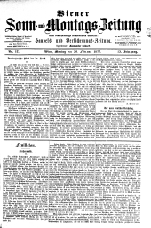 Wiener Sonn- und Montags-Zeitung