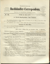 Oesterreichische Buchhändler-Correspondenz