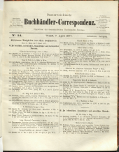 Oesterreichische Buchhändler-Correspondenz