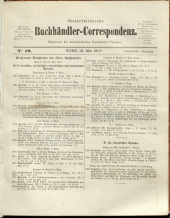 Oesterreichische Buchhändler-Correspondenz