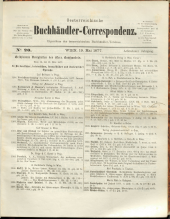 Oesterreichische Buchhändler-Correspondenz