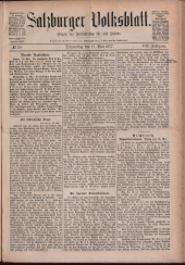 Salzburger Volksblatt: unabh. Tageszeitung f. Stadt u. Land Salzburg