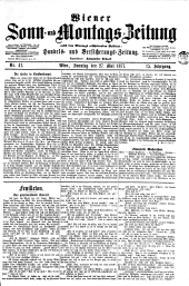 Wiener Sonn- und Montags-Zeitung