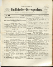 Oesterreichische Buchhändler-Correspondenz