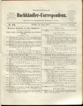 Oesterreichische Buchhändler-Correspondenz