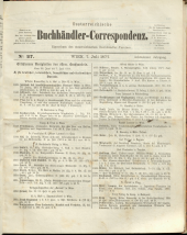 Oesterreichische Buchhändler-Correspondenz