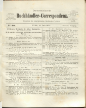 Oesterreichische Buchhändler-Correspondenz