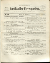 Oesterreichische Buchhändler-Correspondenz