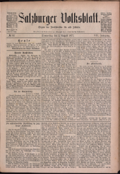 Salzburger Volksblatt: unabh. Tageszeitung f. Stadt u. Land Salzburg