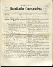 Oesterreichische Buchhändler-Correspondenz