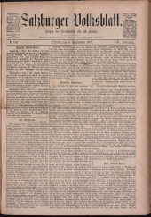 Salzburger Volksblatt: unabh. Tageszeitung f. Stadt u. Land Salzburg