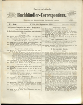 Oesterreichische Buchhändler-Correspondenz