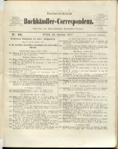 Oesterreichische Buchhändler-Correspondenz