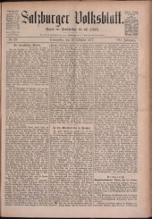 Salzburger Volksblatt: unabh. Tageszeitung f. Stadt u. Land Salzburg