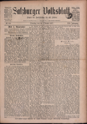 Salzburger Volksblatt: unabh. Tageszeitung f. Stadt u. Land Salzburg