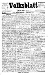 Volksblatt für Stadt und Land