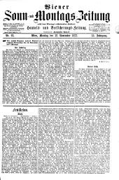 Wiener Sonn- und Montags-Zeitung