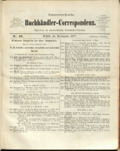 Oesterreichische Buchhändler-Correspondenz