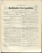 Oesterreichische Buchhändler-Correspondenz