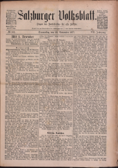 Salzburger Volksblatt: unabh. Tageszeitung f. Stadt u. Land Salzburg