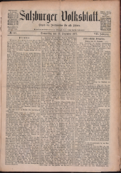 Salzburger Volksblatt: unabh. Tageszeitung f. Stadt u. Land Salzburg