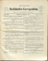 Oesterreichische Buchhändler-Correspondenz