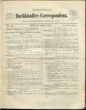 Oesterreichische Buchhändler-Correspondenz