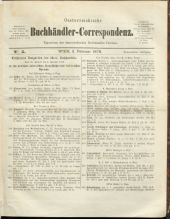 Oesterreichische Buchhändler-Correspondenz