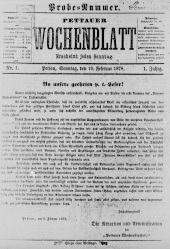 Pettauer Wochenblatt