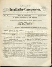 Oesterreichische Buchhändler-Correspondenz