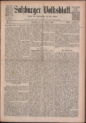 Salzburger Volksblatt: unabh. Tageszeitung f. Stadt u. Land Salzburg