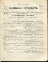 Oesterreichische Buchhändler-Correspondenz