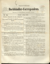 Oesterreichische Buchhändler-Correspondenz