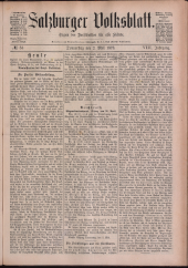 Salzburger Volksblatt: unabh. Tageszeitung f. Stadt u. Land Salzburg