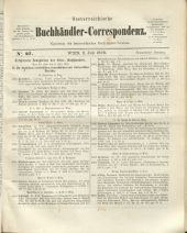 Oesterreichische Buchhändler-Correspondenz