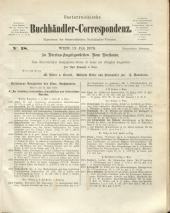 Oesterreichische Buchhändler-Correspondenz