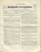 Oesterreichische Buchhändler-Correspondenz