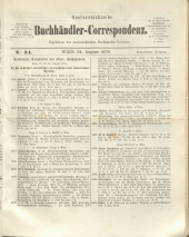 Oesterreichische Buchhändler-Correspondenz