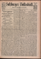 Salzburger Volksblatt: unabh. Tageszeitung f. Stadt u. Land Salzburg