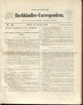 Oesterreichische Buchhändler-Correspondenz