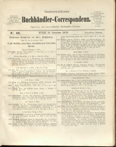 Oesterreichische Buchhändler-Correspondenz