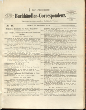 Oesterreichische Buchhändler-Correspondenz